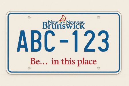 New Brunswick license plate